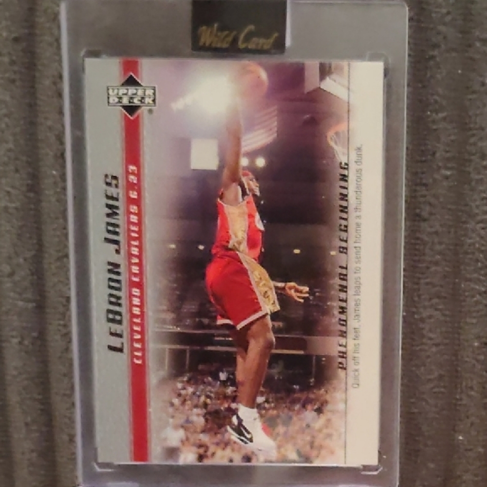 LeBron James 2003-04 Upper Deck Phenomenal Beginning NBA Cavs Rookie Card #18